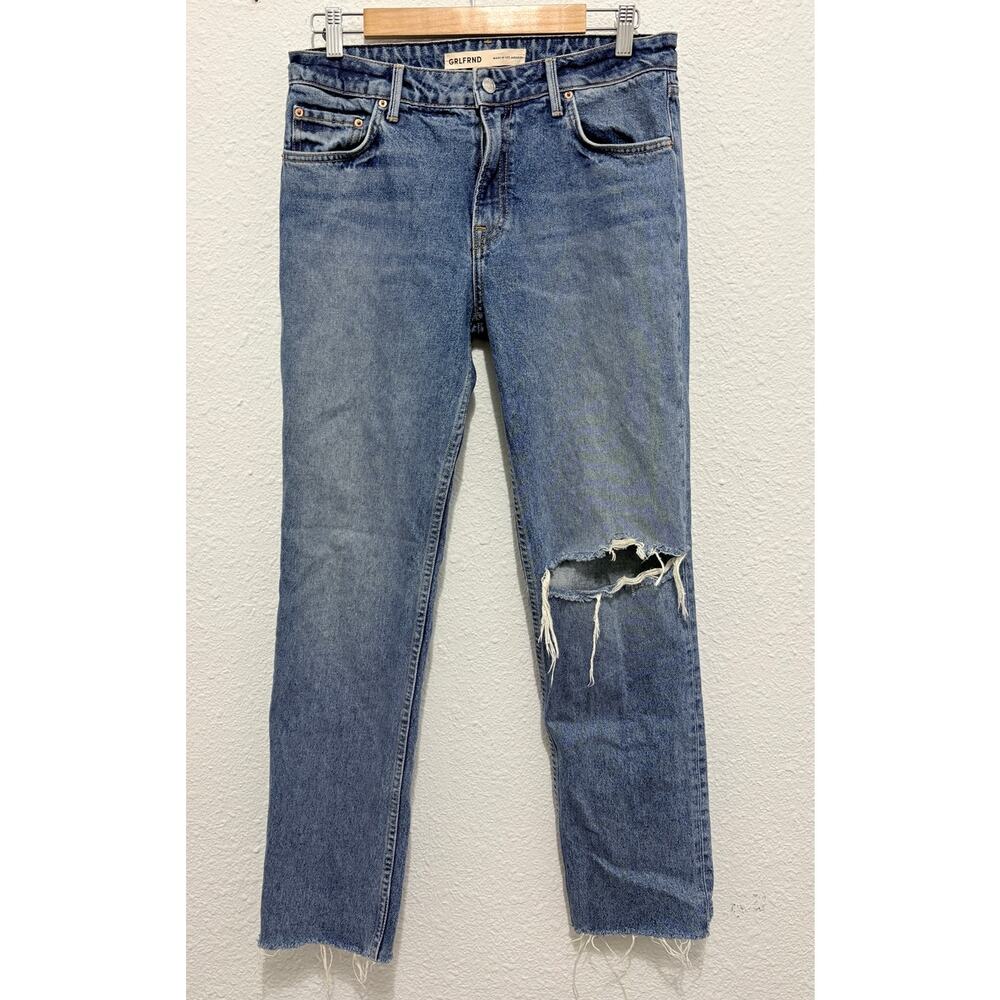 GRLFRND the Kate Low Rise Slim Crop Jean 27